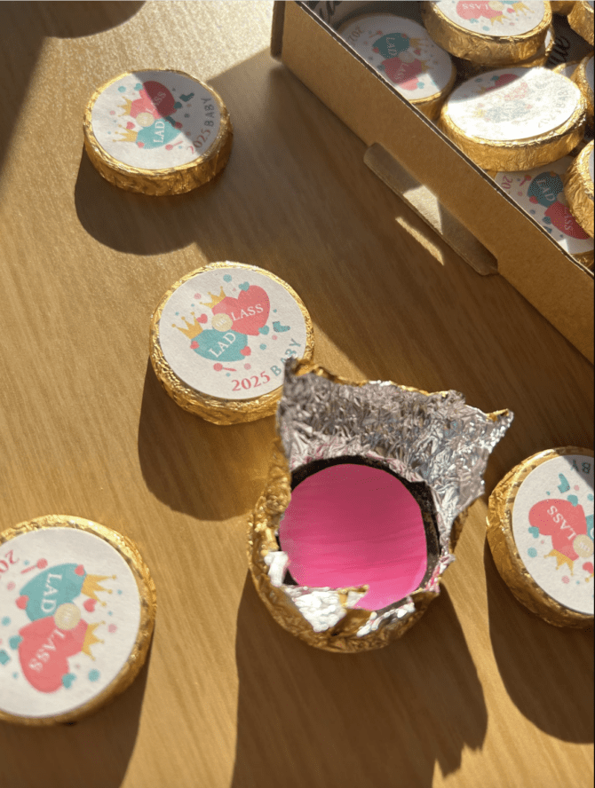 Gender Reveal Chocolate Coins - Image 5